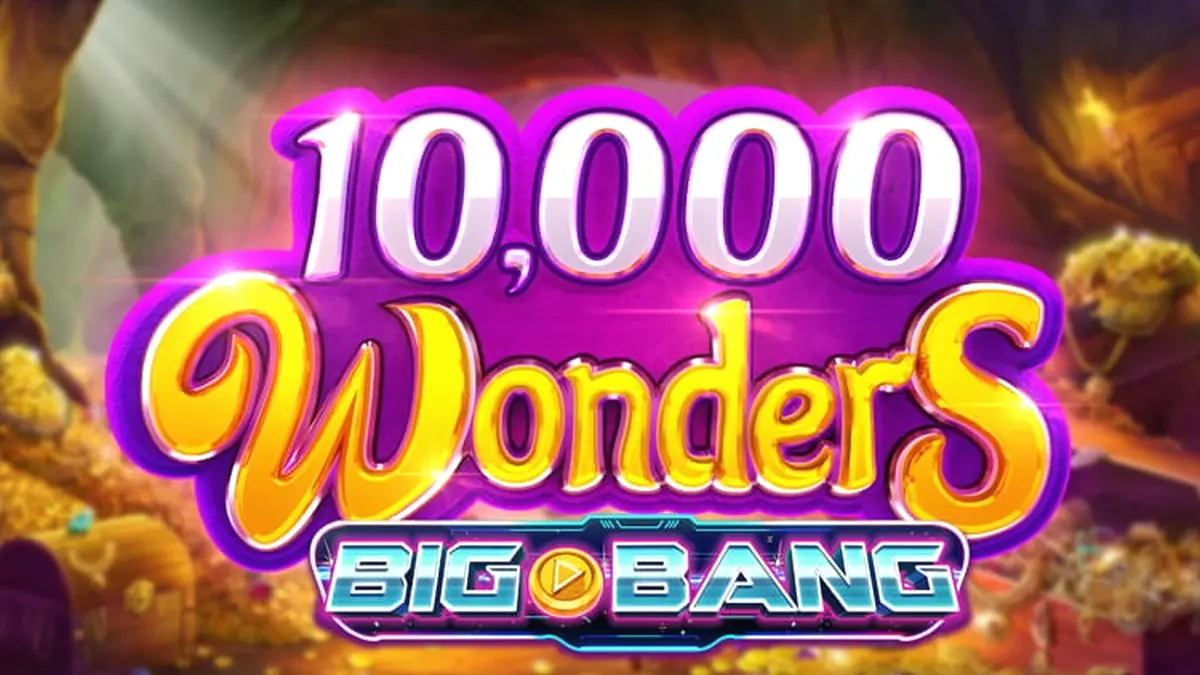 Interface do slot 10,000 Wonders Big Bang da ReelPlay